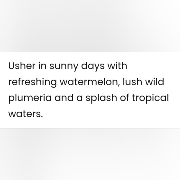 Scentsy Welcome Summer! Yellow Refreshing Watermelon Lush Plumeria Tropical Wax - Picture 4 of 4